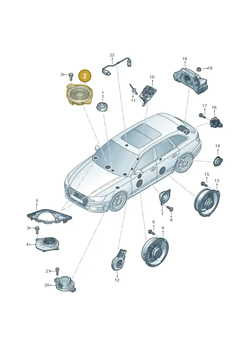8W0035454 — Audi RS4 Avant (2017-2025) diagram 849035360, position 2