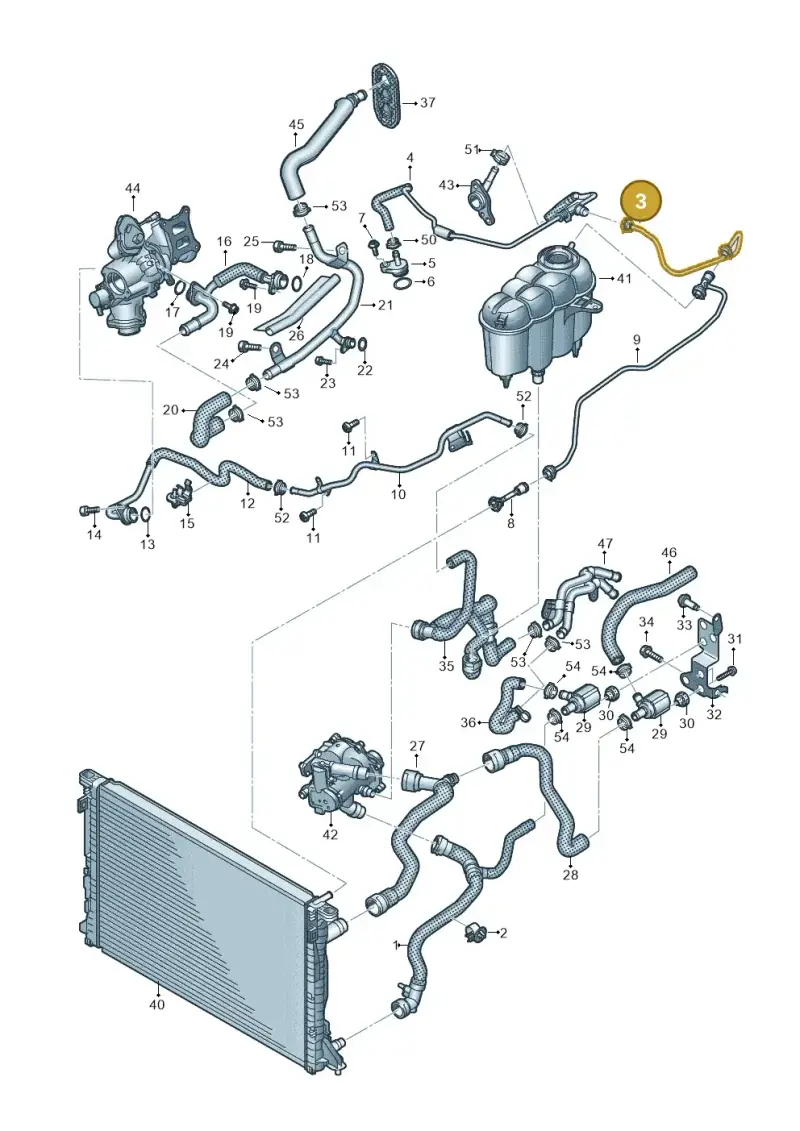 8W0121081EE — Audi A5 Sportback (2016-2020) diagram 849121167, position 3
