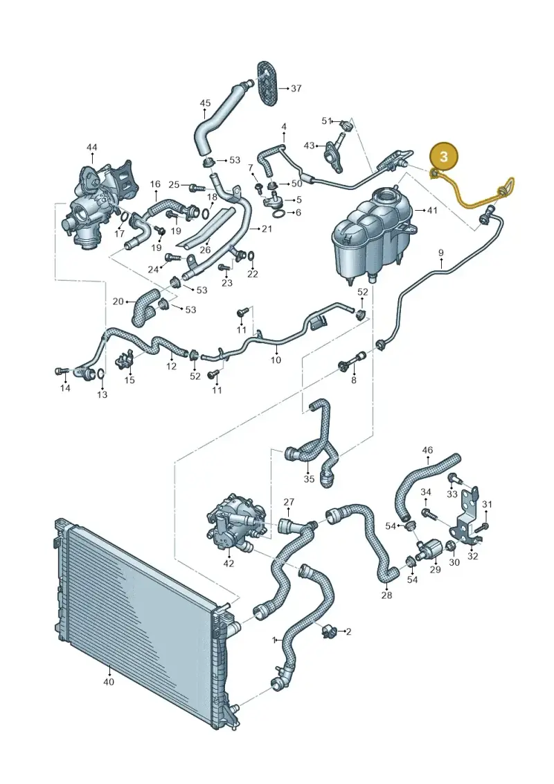 8W0121081EE — Audi A5 Sportback (2016-2020) diagram 849121173, position 3