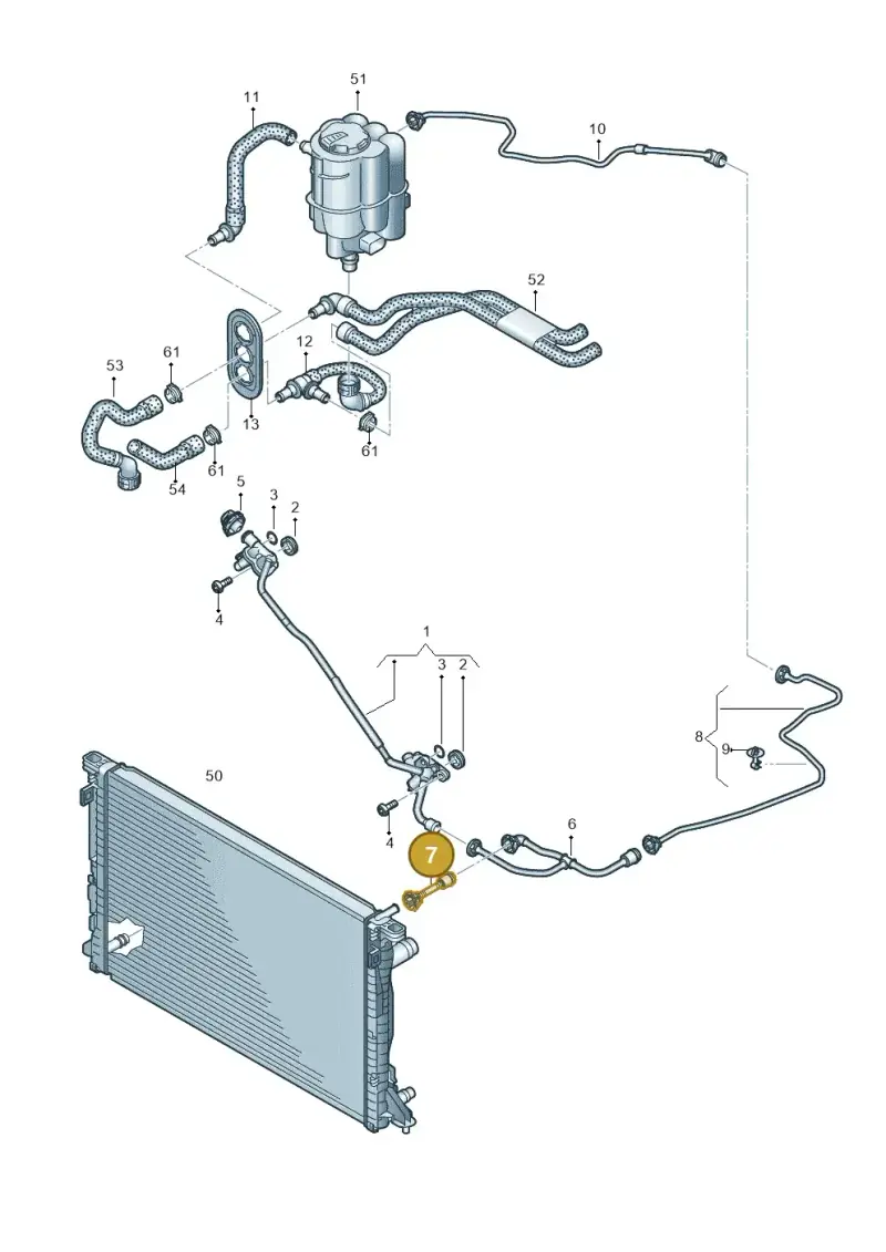 8W0122293DL — Audi A5 Cabriolet (2016-2025) diagram 849121480, position 7