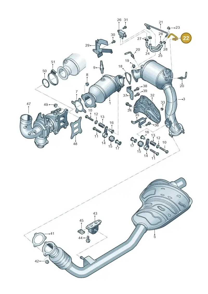 8W0131205C — Audi A6 (2018-2025) diagram 896253530, position 22