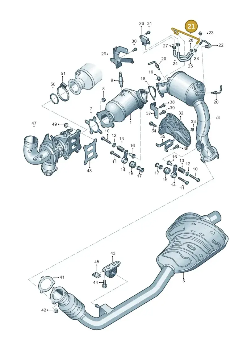 8W0131205F — Audi A6 2.0 (2018-) diagram 896253530, position 21