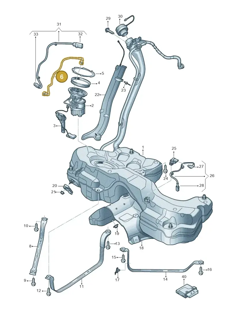 8W0201220A — Audi RS5 Sportback (2017-) diagram 847201150, position 6