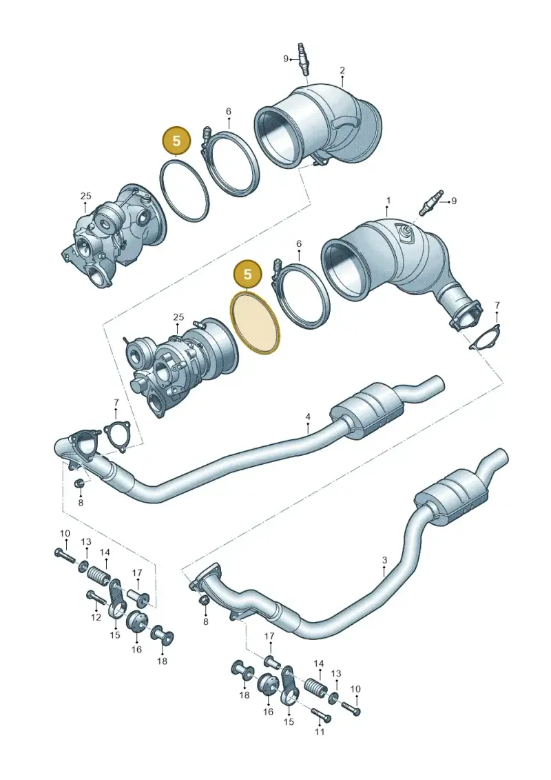 8W0253115 — Audi RS4 Avant (2017-2025) diagram 847253600, position 5