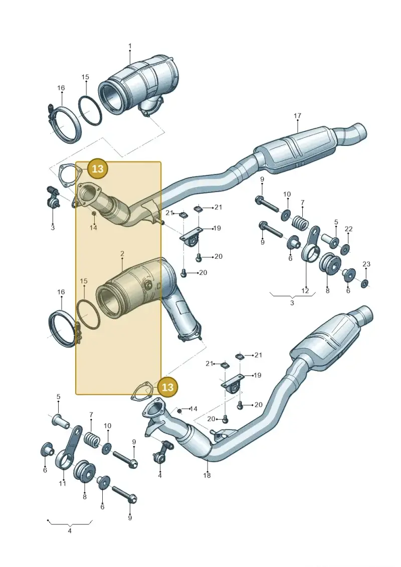 8W0253115D — Audi Q8 Quattro 3,0 (2018-) diagram 819253300, position 13