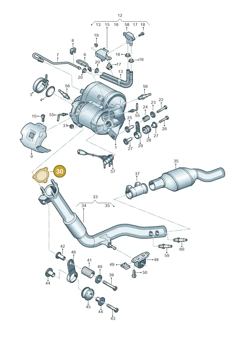 8W0253115D — Audi Q8 Quattro 3,0 (2018-) diagram 859253680, position 30