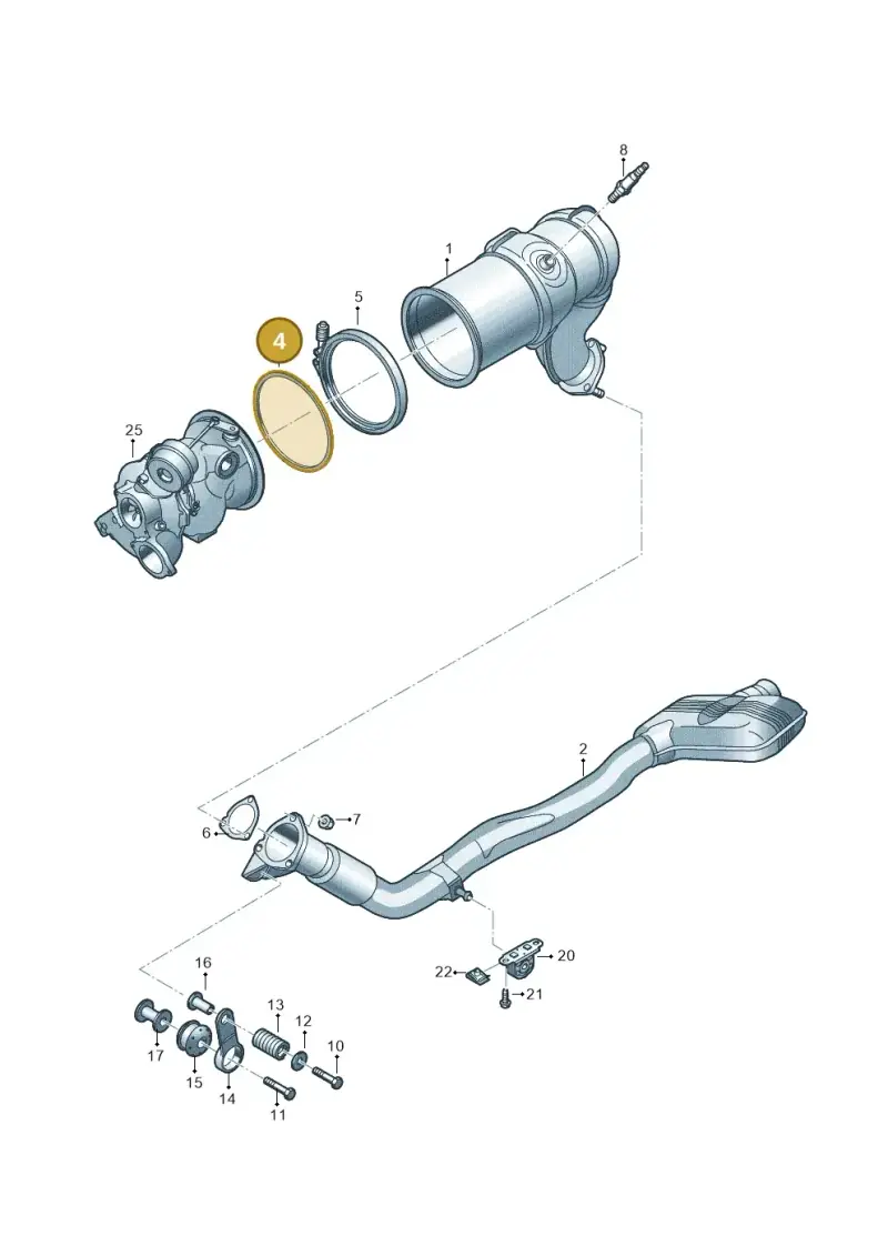 8W0253115G — Audi Q8 Quattro 3,0 (2018-) diagram 429253450, position 4