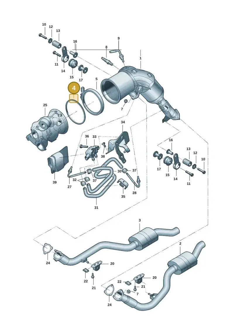 8W0253115G — Audi A7 (2021-) diagram 4kg253450, position 4