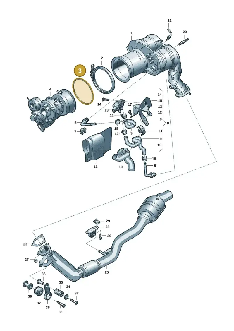 8W0253115G — Audi Q8 Quattro 3,0 (2018-) diagram 859253048, position 3