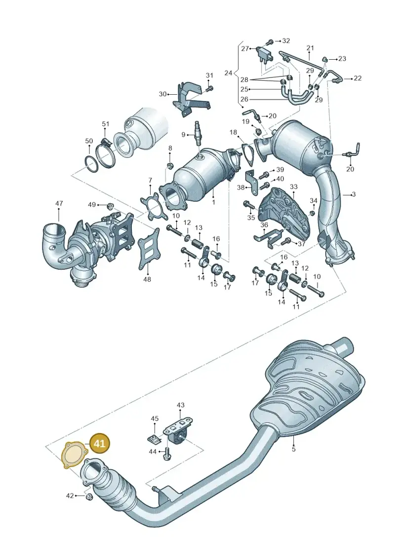 8W0253115P — Audi Q8 Quattro 3,0 (2018-) diagram 429253350, position 41