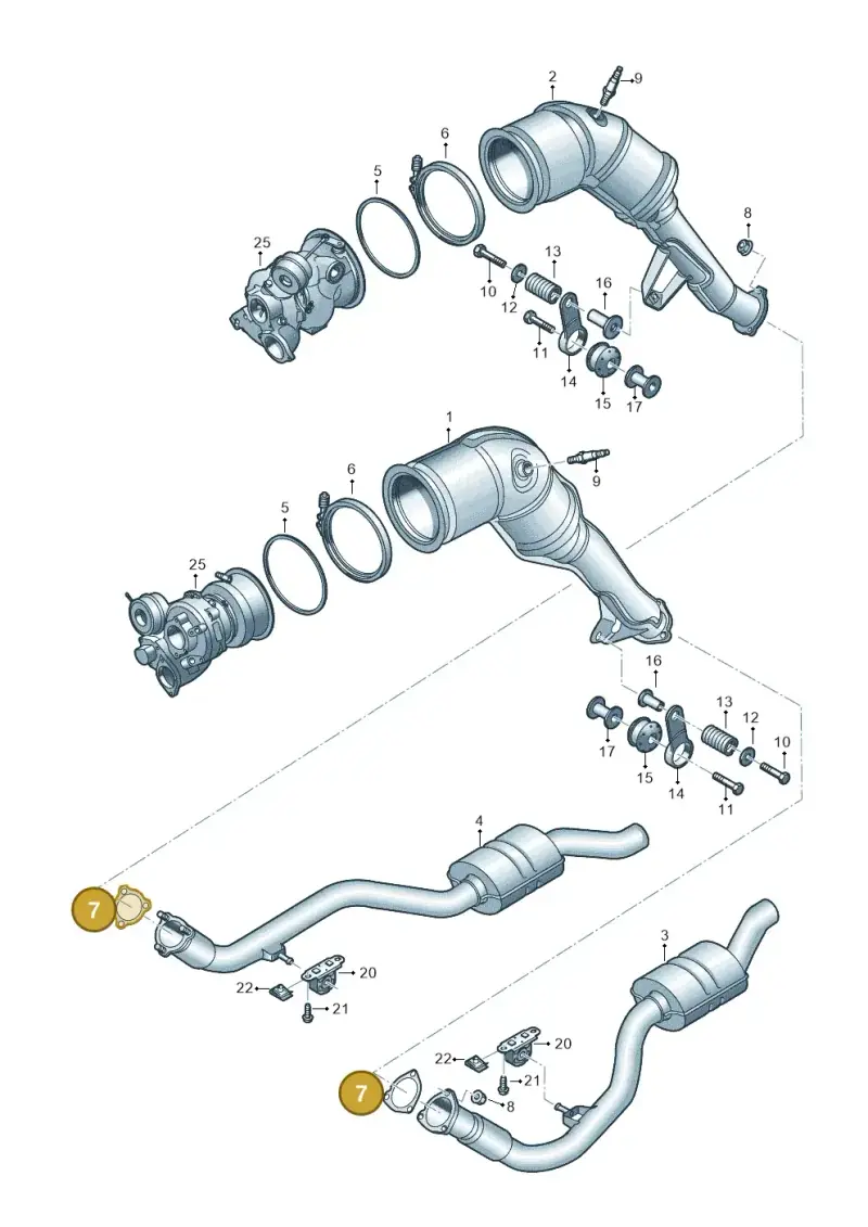 8W0253115P — Audi A6 2.0 (2018-) diagram 435253430, position 7