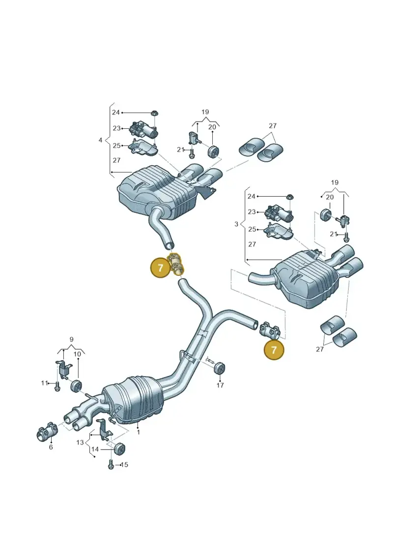 8W0253141A — Audi A8L (2017-2022) diagram 838253870, position 7