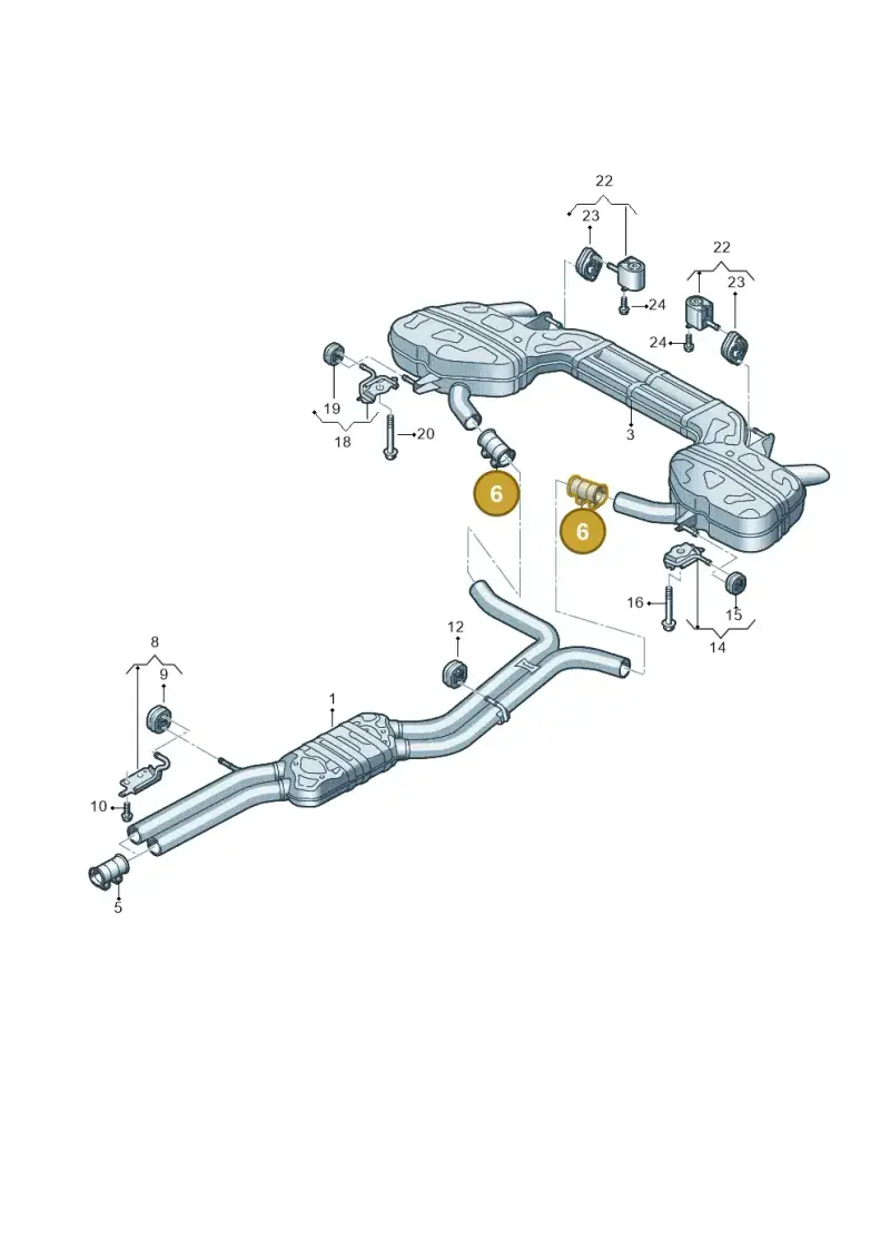 8W0253141B — Audi A6 2.0 (2018-) diagram 435253860, position 6