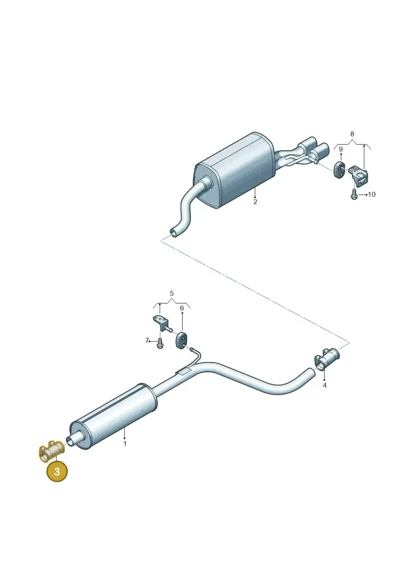 8W0253141B — Audi A1 sportback 1.0 (2018-) diagram 592253850, position 3
