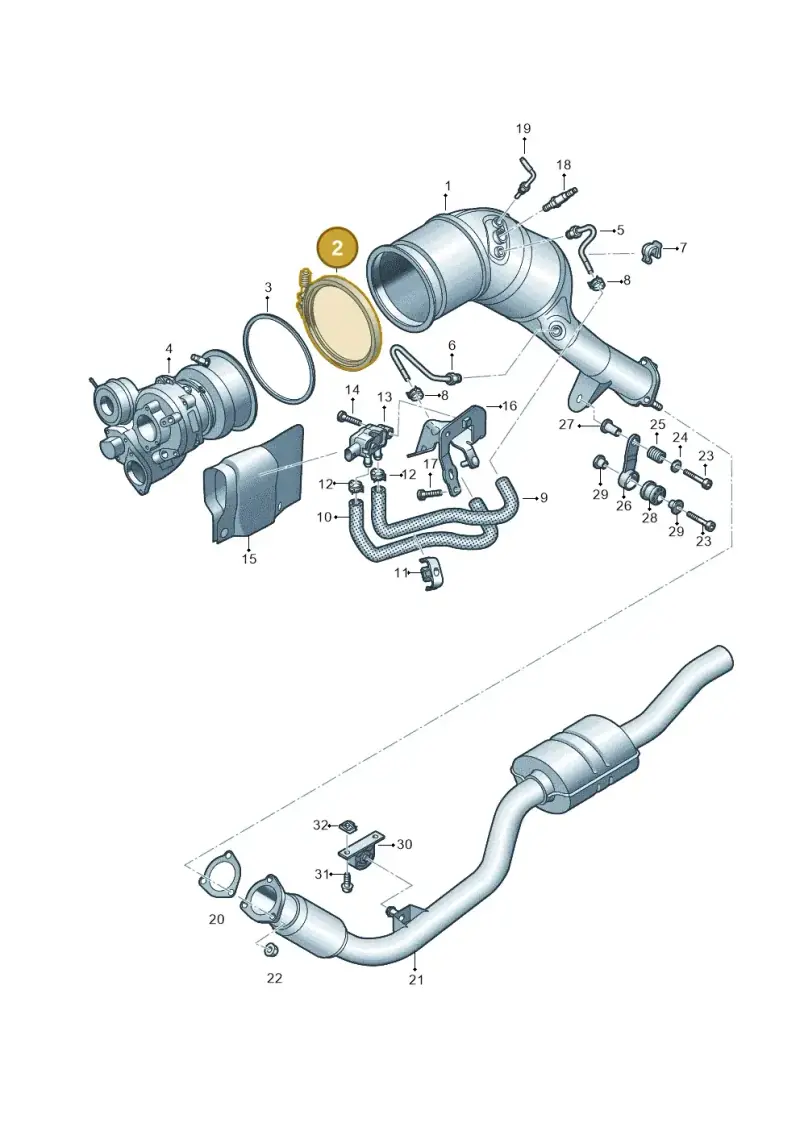 8W0253725D — Audi A6 (2018-2025) diagram 435253440, position 2