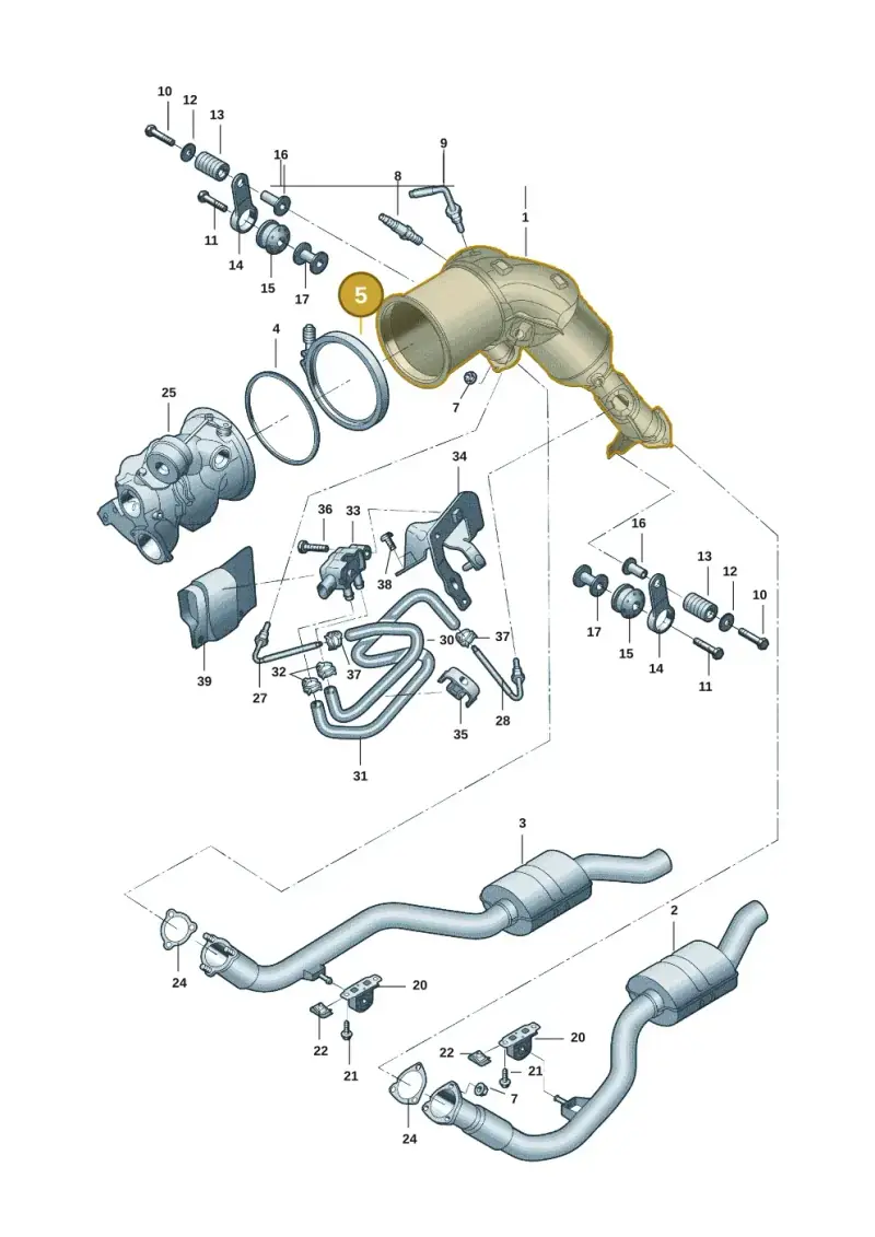 8W0253725G — Audi A7 (2021-) diagram 4kg253450, position 5