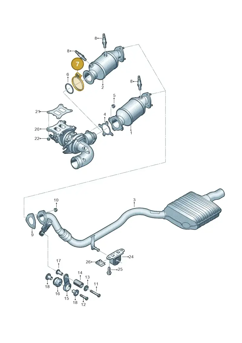 8W0253725K — Audi Q7 qu. 3.0 TDI (2015-2019) diagram 859253040, position 7