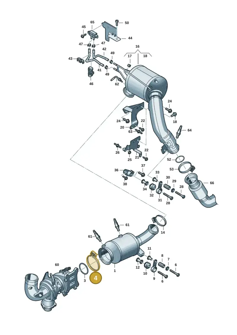 8W0253725K — Audi A5 Limo 2.0 (2024-) diagram 8wk253340, position 4