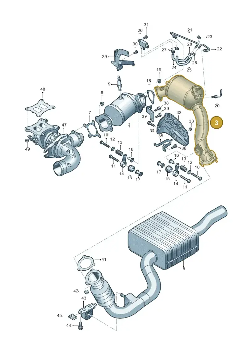 8W0254800C — Audi A6 (2018-2025) diagram 435253370, position 3