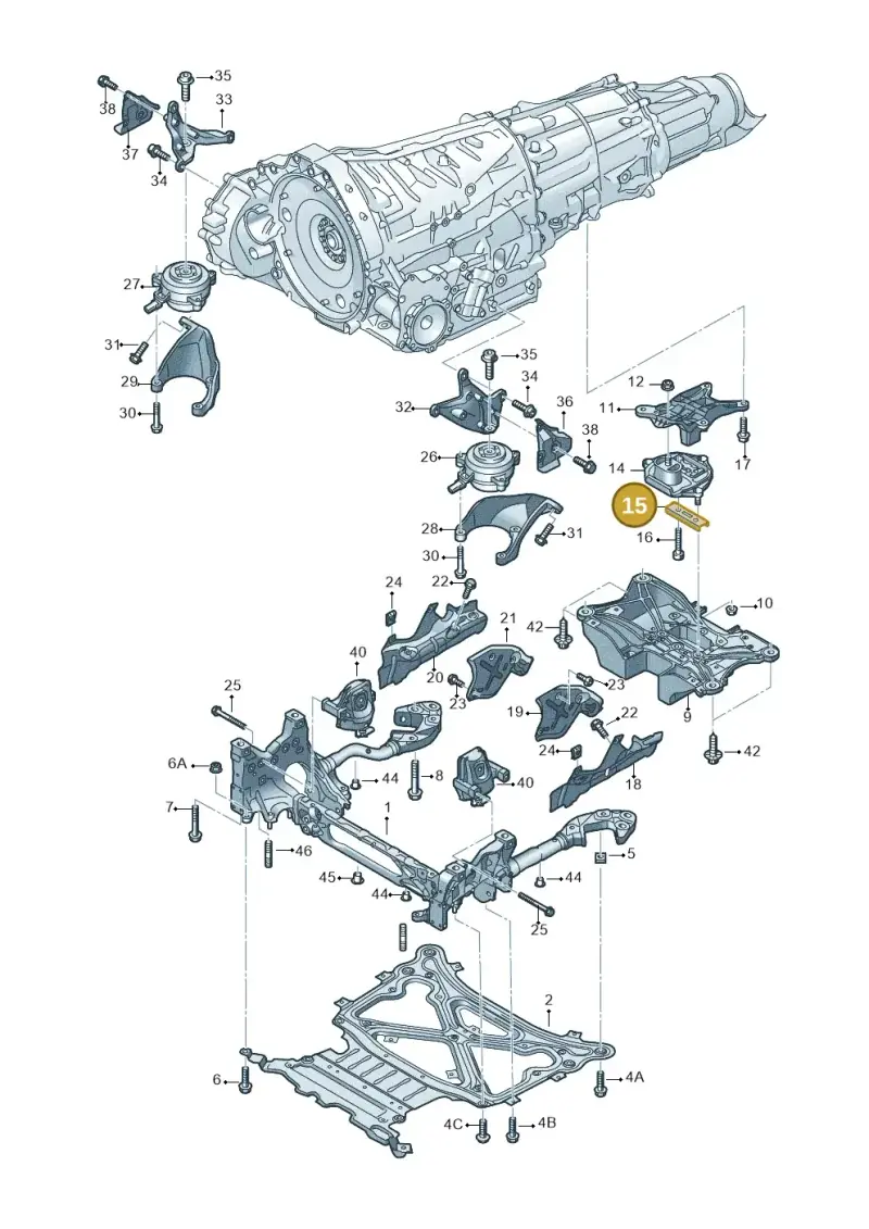 8W0399292 — Audi RS Q8 Quattro (2019-) diagram 859399850, position 15