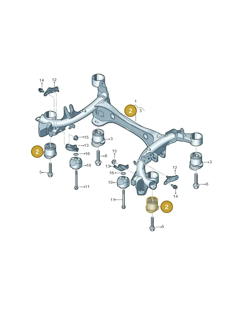 8W0505145E — Audi A5 Sportback (2016-2025) diagram 849505000, position 2