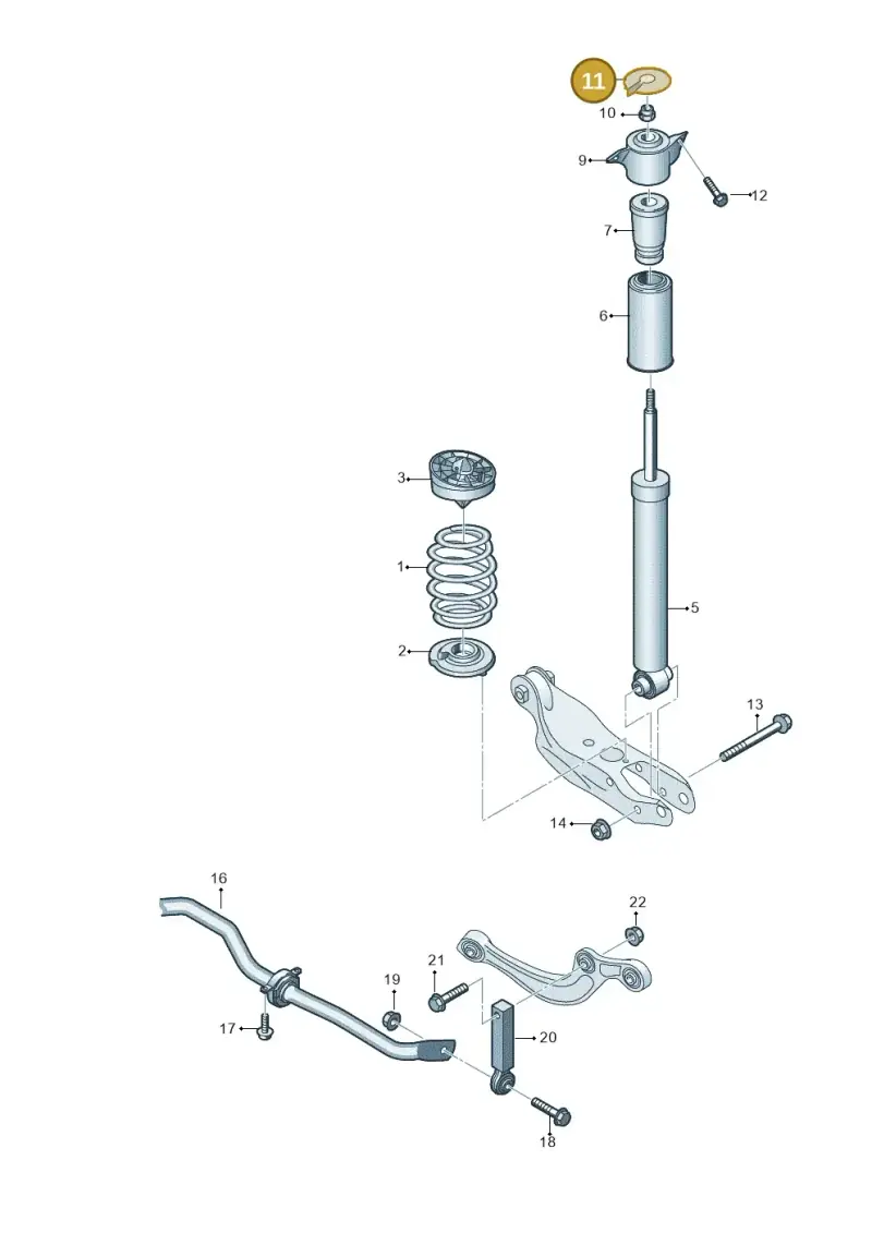 8W0512135 — Audi A5 Limo 2.0 (2024-) diagram 859511000, position 11