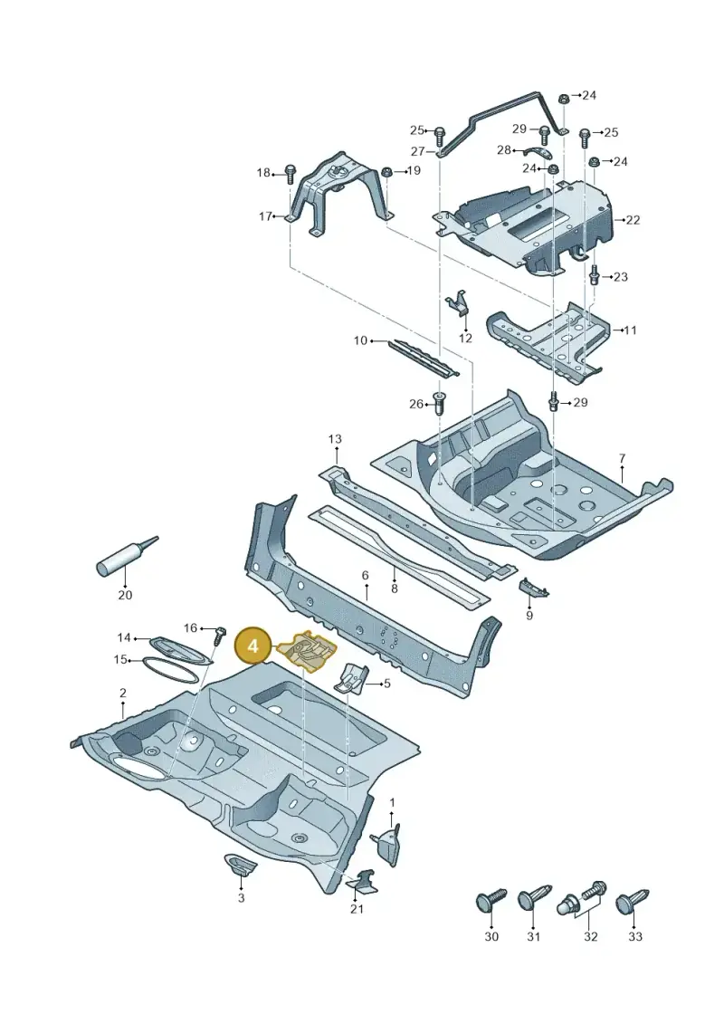 8W0802696 — Audi RS5 Sportback (2017-2025) diagram 897803500, position 4