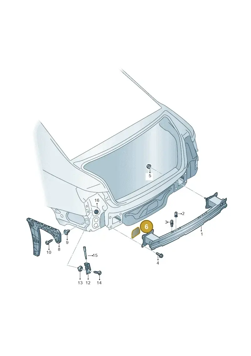 8W0807669 — Audi RS4 Avant (2017-) diagram 847807500, position 6