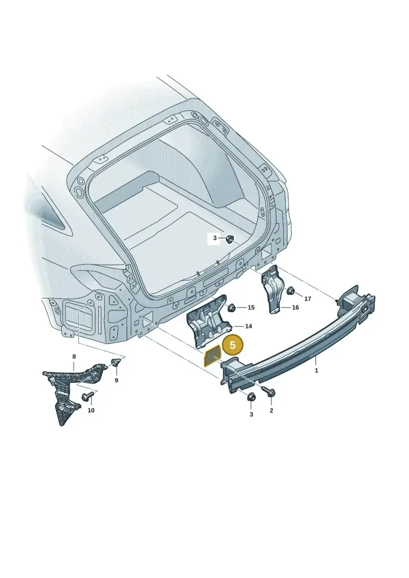 8W0807669 — Audi A5 Limo 2.0 (2024-) diagram 8wk807500, position 5