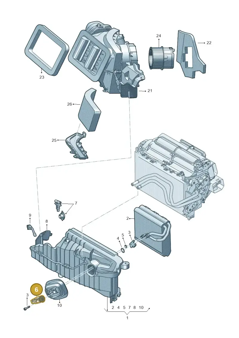 8W0816679 — Audi RS6 Avant (2019-) diagram 435820250, position 6