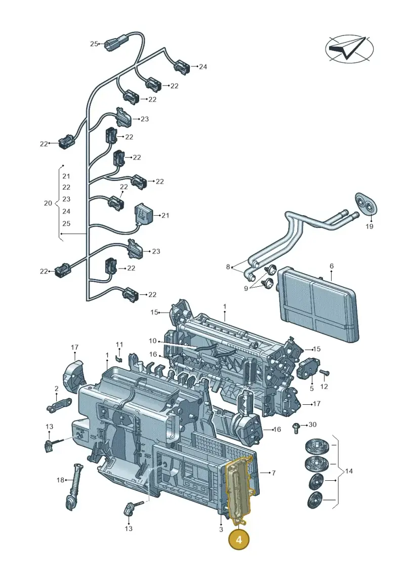 8W0819422 — Audi RS6 Avant (2019-) diagram 435820021, position 4