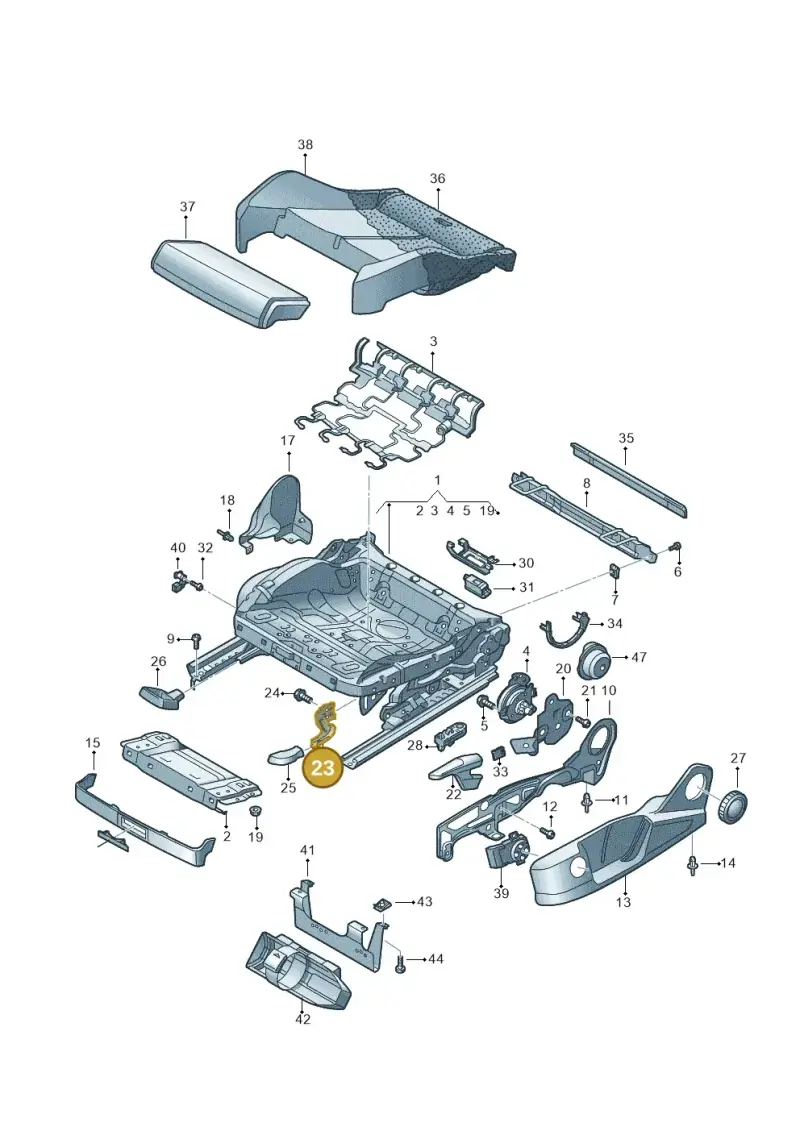 8W0881236 — Audi Q4 Sportback (2021-2022) diagram 596881000, position 23