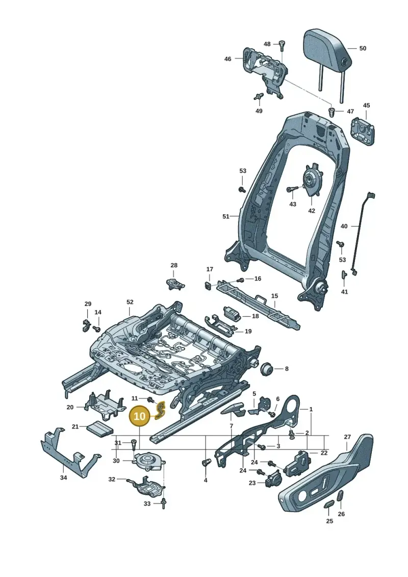 8W0881236 — Audi A5 Limo 2.0 (2024-) diagram 8wk881300, position 10