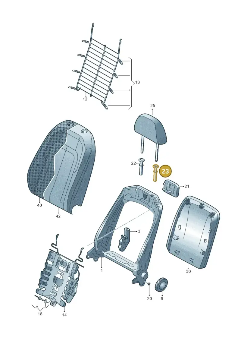 8W0881920D — Audi RSQ3 Sportback (2019-2024) diagram 597881050, position 23