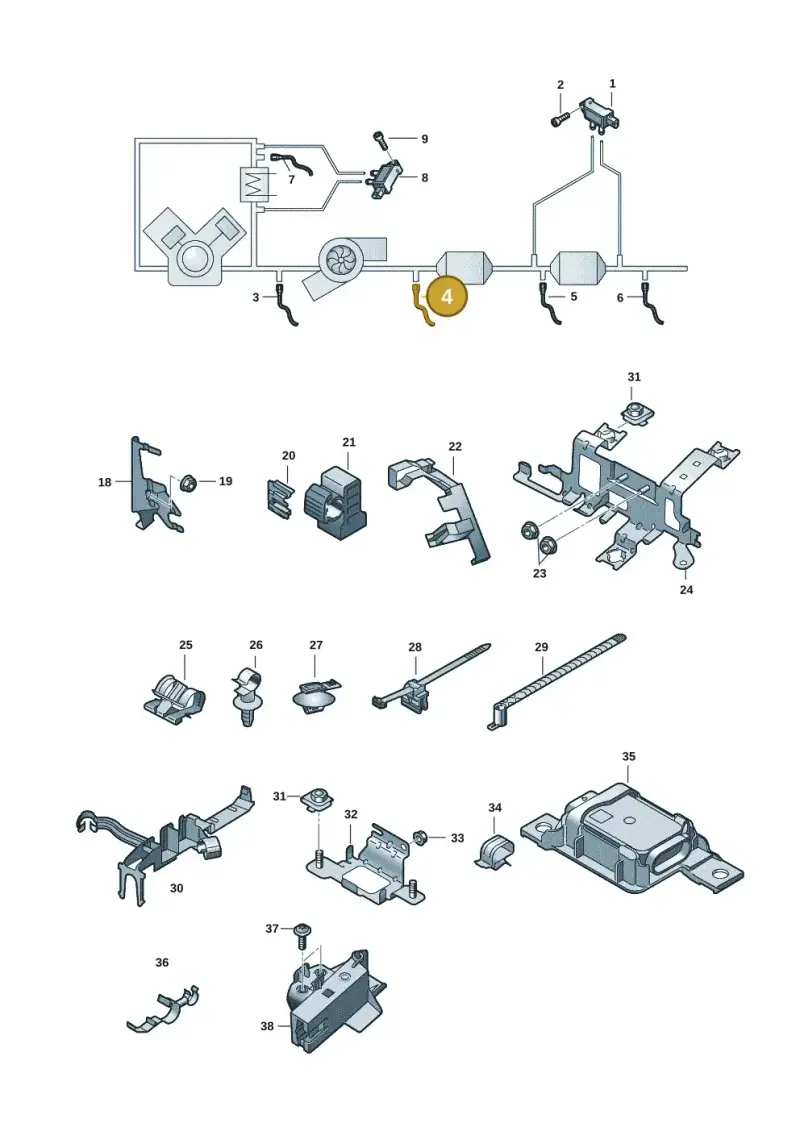 8W0906088AC — Audi Q5 (2016-2025) diagram 896906008, position 4