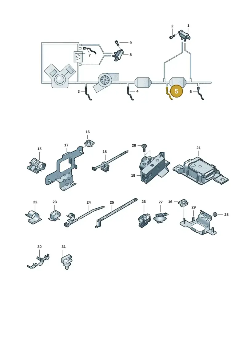 8W0906088AE — Audi Q7 (2015-2025) diagram 859906009, position 5