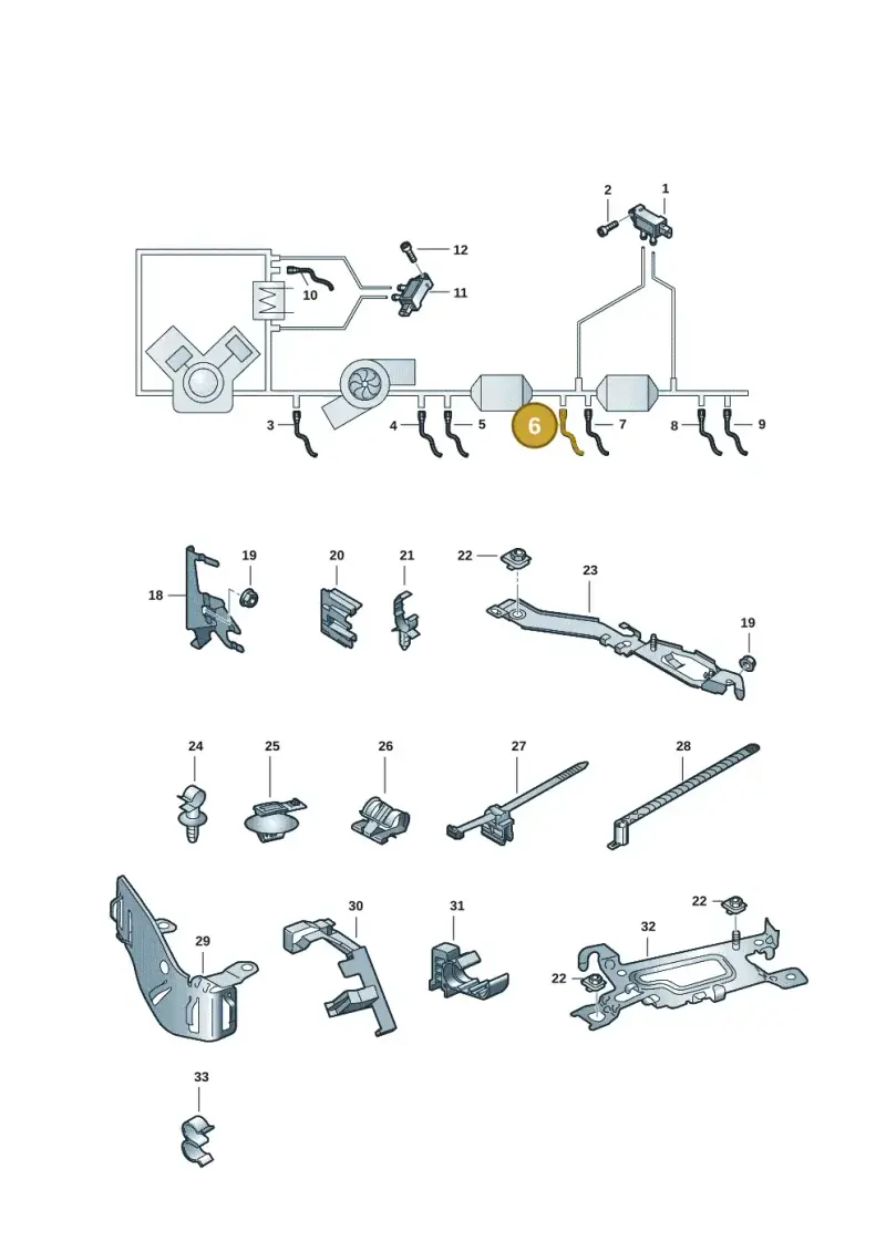8W0906088P — Audi A4 (2015-2025) diagram 849906008, position 6