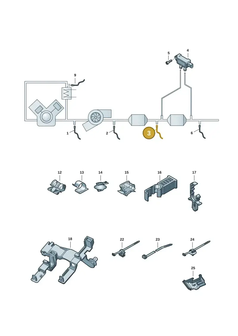 8W0906262G — Audi A7 Sportback (2018-2025) diagram 435906002, position 3