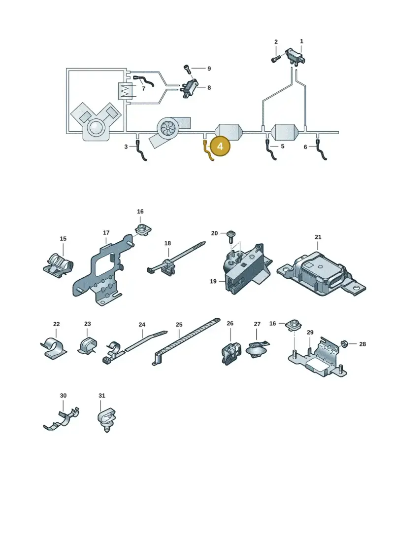 8W0906265AE — Audi Q7 (2015-2025) diagram 859906009, position 4