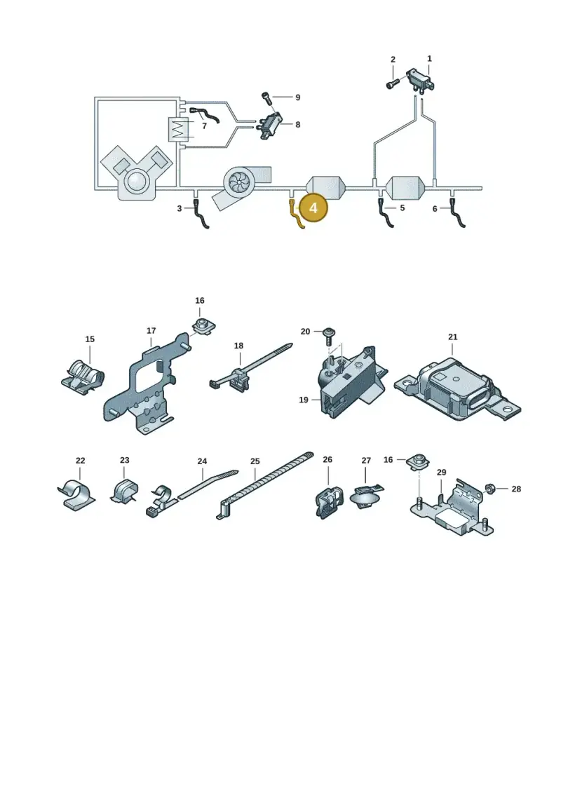 8W0906265AE — Audi Q5 (2016-2025) diagram 896906009, position 4
