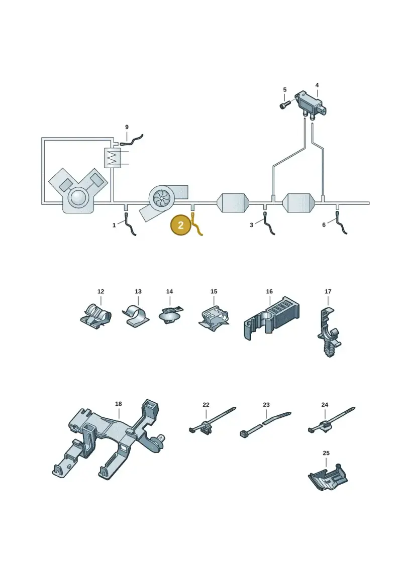 8W0906265AP — Audi A7 Sportback (2018-2025) diagram 435906002, position 2