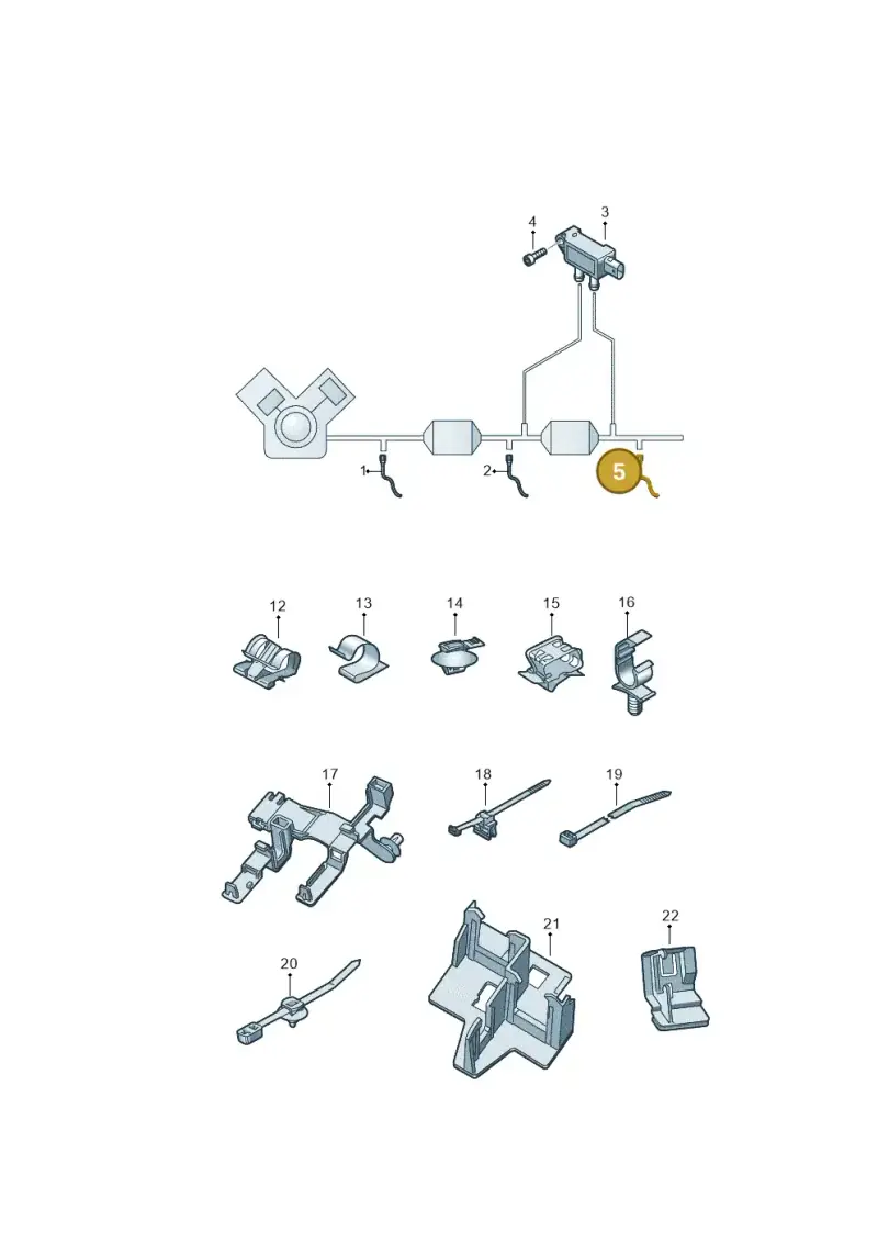 8W0919529P — Audi A5 Cabriolet (2016-2025) diagram 848906004, position 5