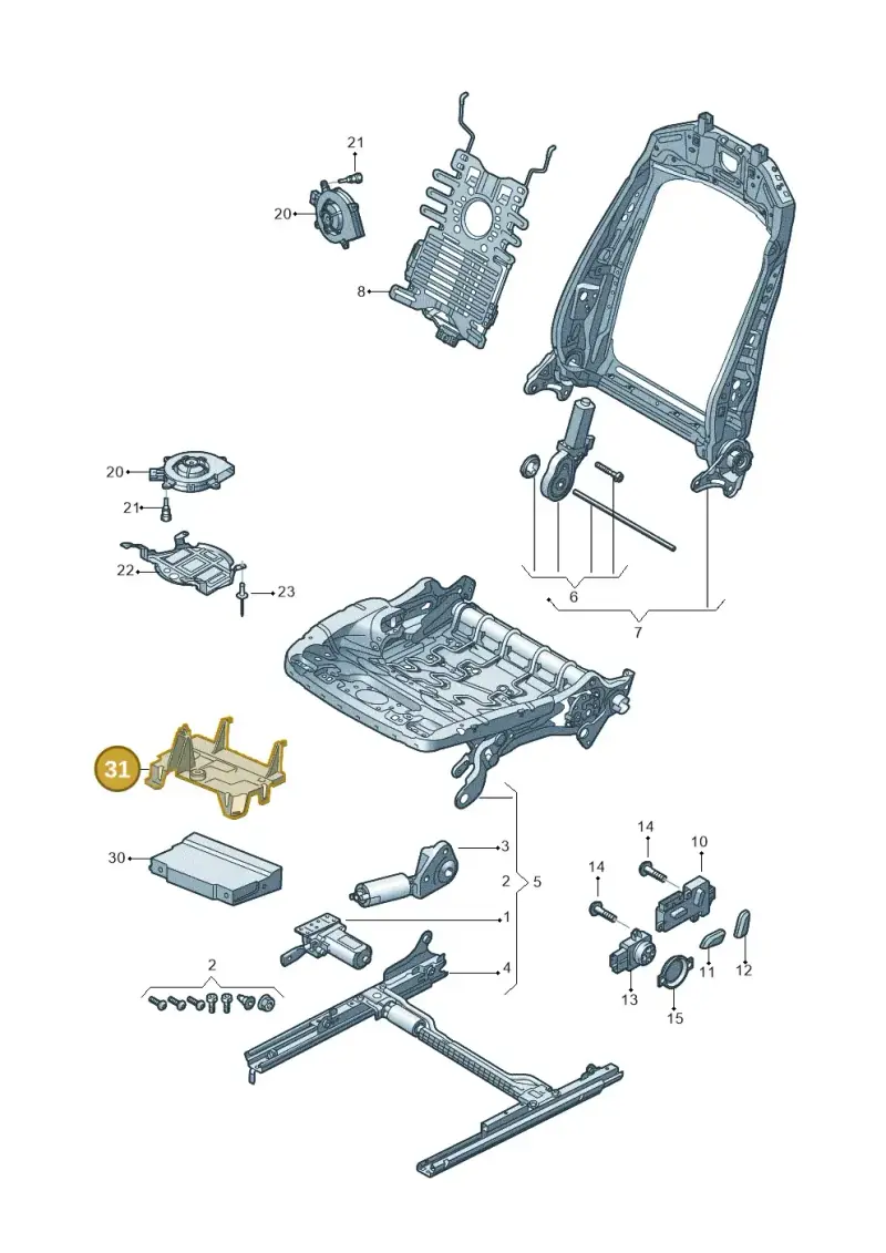 8W0959729 — Audi Q8 (2018-2025) diagram 859959200, position 31