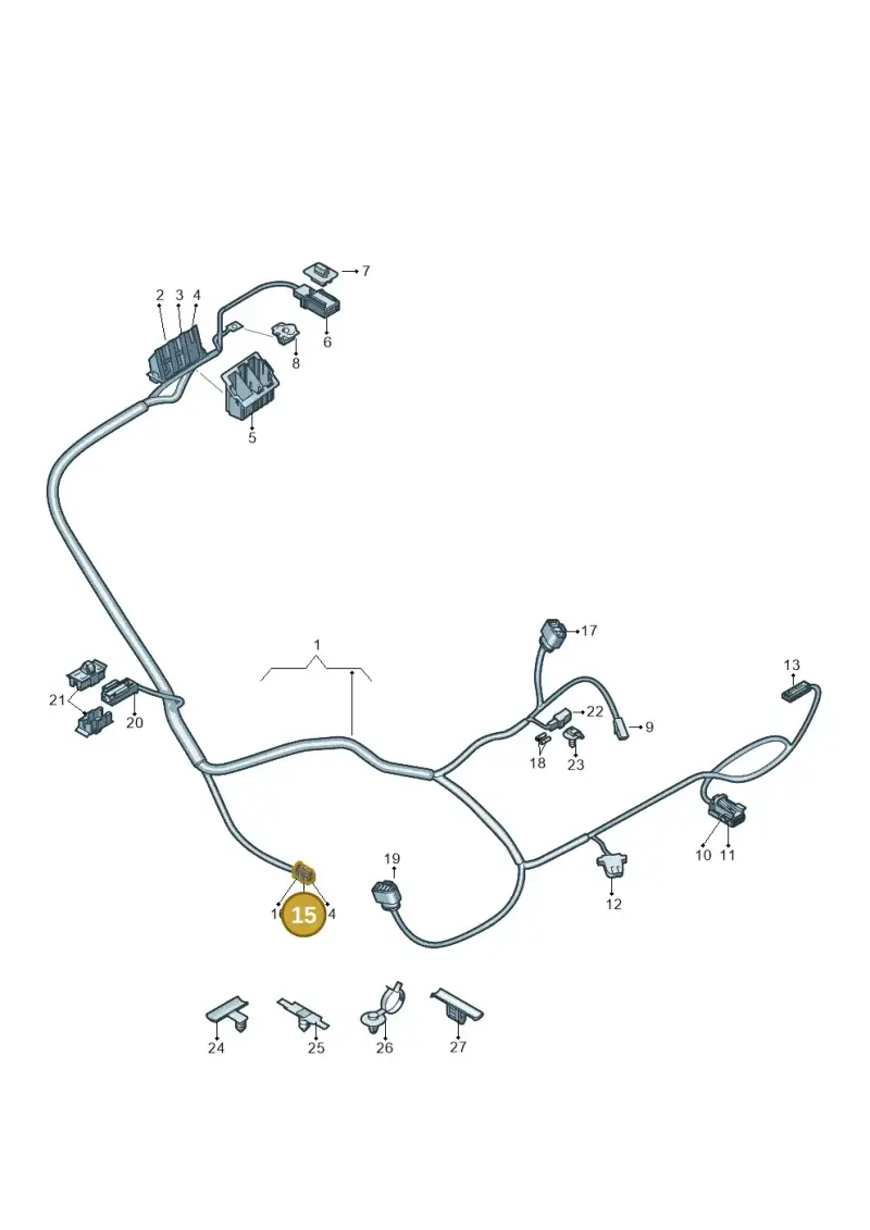 8W0971636A — Audi Q4 Sportback (2021-2022) diagram 89a972499, position 15