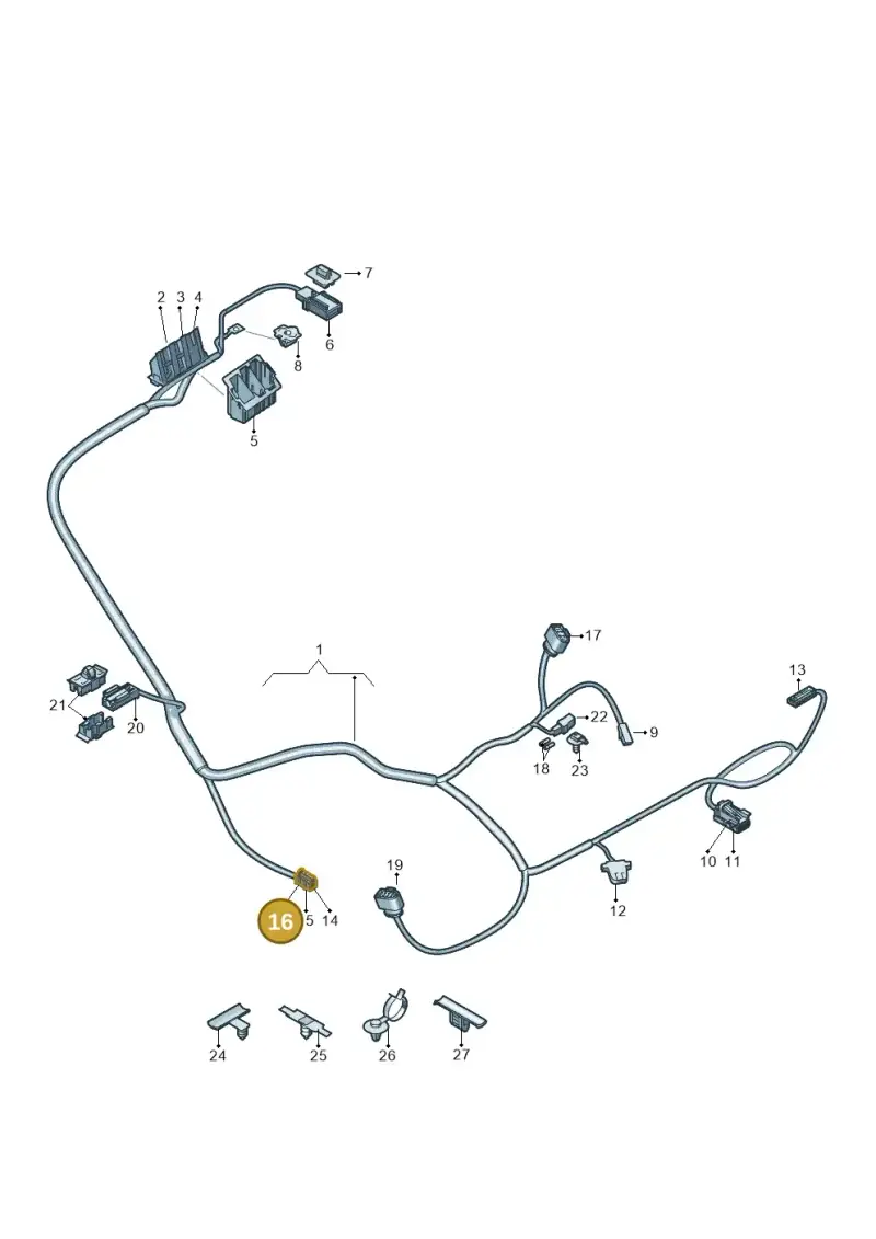 8W0971636B — Audi Q4 Sportback (2021-2025) diagram 89a972499, position 16