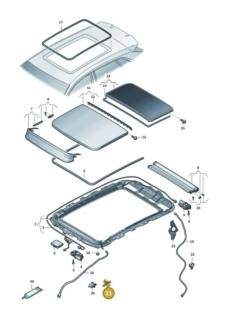 8W0971824S — Audi RS Q3 Sportback (2019-2024) diagram 597877000, position 24
