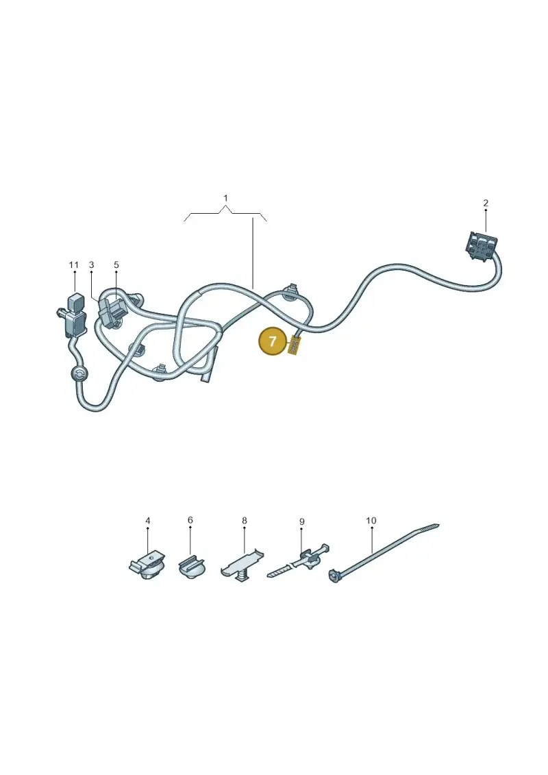 8W0971832B — Audi Q4 Sportback (2021-2025) diagram 435882300, position 7
