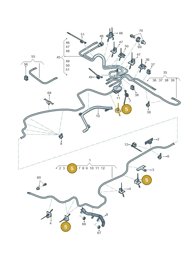 8W0971838A — Audi RS6 Avant (2019-) diagram 538972020, position 5