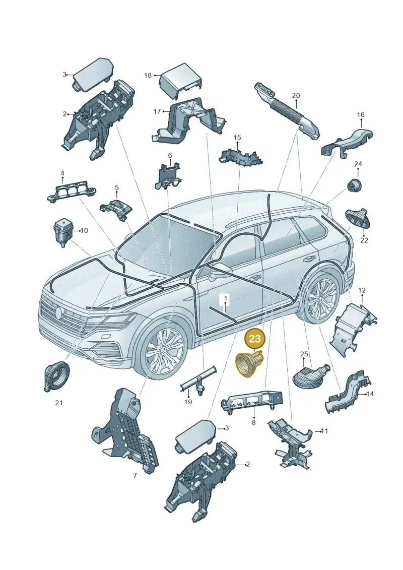 8W0971872 — Volkswagen Touareg (2017-2025) diagram 439971082, position 23