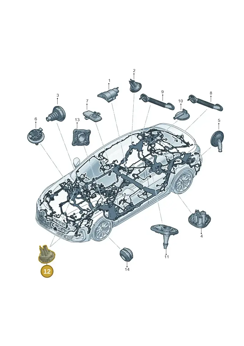 8W0971872 — Audi A5 Limousine (2024-2025) diagram 8wh971815, position 12